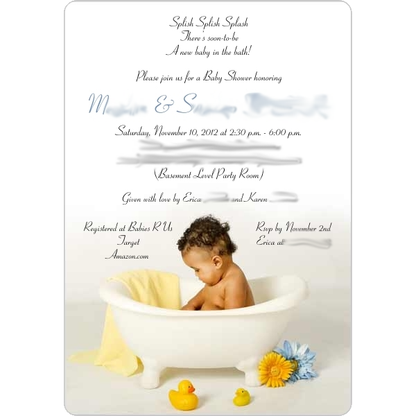 Our Baby Shower Invitation Card